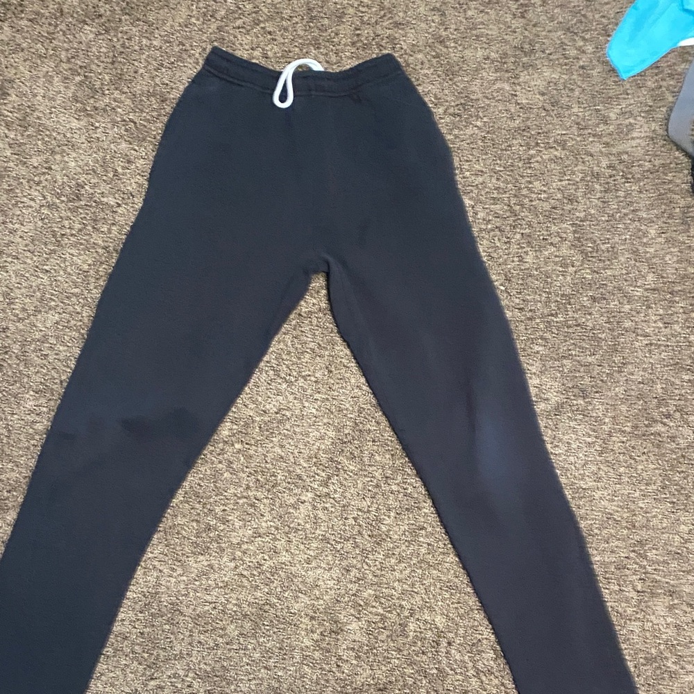 Men’s Black Sweatpants with Drawstring